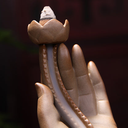 Buddha Hand Backflow Incense Burner