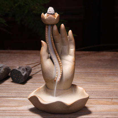 Buddha Hand Backflow Incense Burner