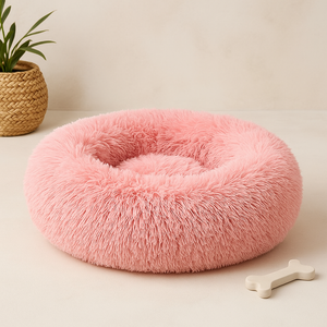 Calming Donut Bed for Dogs & Cats