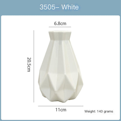 Modern Plastic Flower Vase for Home Decoration (1pc)