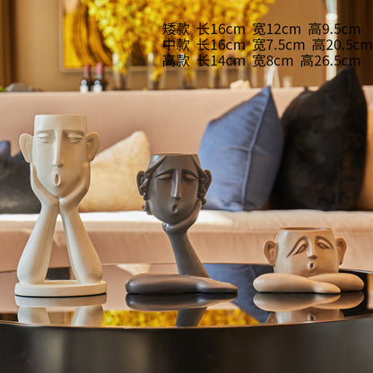 Nordic Style Resin Decorative Figurine for Home Decor