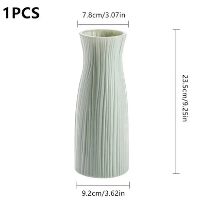 Modern Plastic Flower Vase for Home Decoration (1pc)