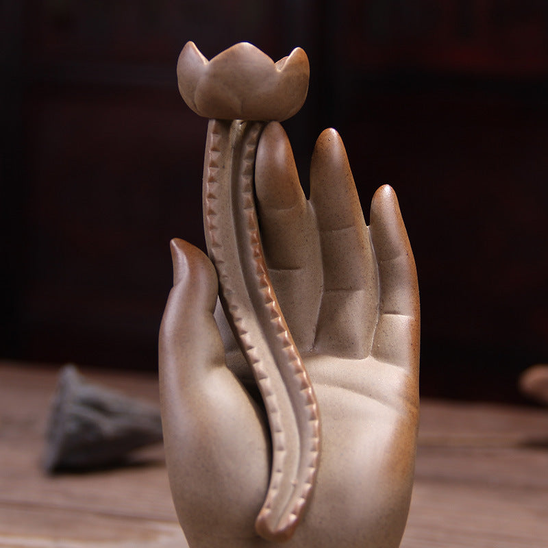 Buddha Hand Backflow Incense Burner