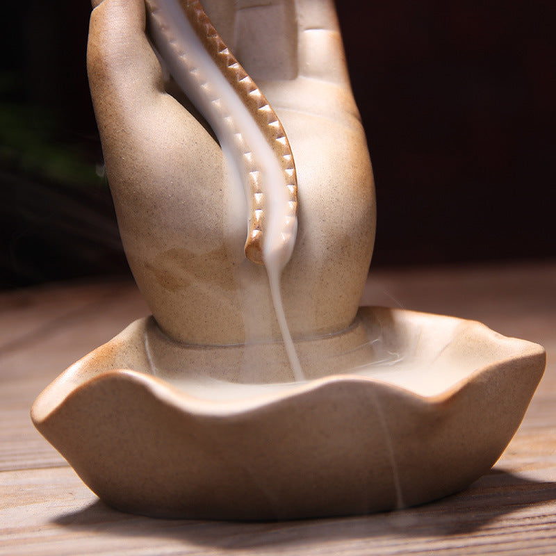 Buddha Hand Backflow Incense Burner