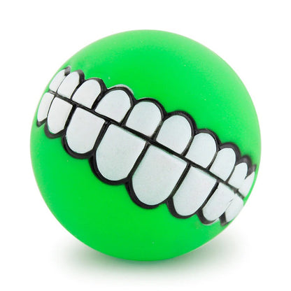 Squeaky Rubber Teeth Pet Toy